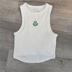 NWT Aerie shamrock cropped cami